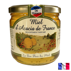 Pot de miel d'acacia