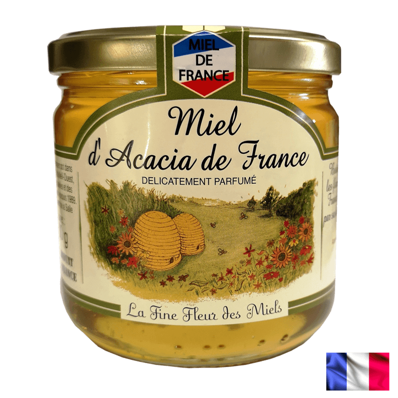 Pot de miel d'acacia
